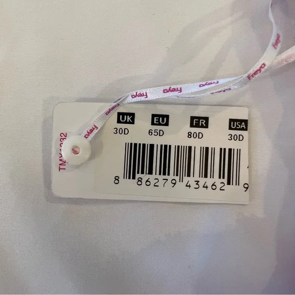 NEW NWT Freya Patsy Polka Dot Underwire Lined Half Cup Bra Ballet Pink Size 30D - Picture 8 of 14